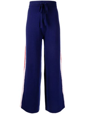 Être Cécile side-stripe detail trousers - Blue