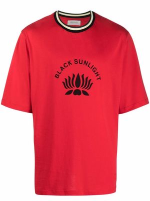 Wales Bonner Black Sunlight T-shirt - Red