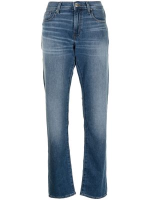 Armani Exchange logo patch slim-fit jeans - Blue