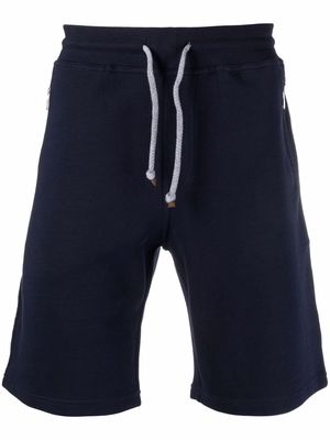 Brunello Cucinelli jersey track shorts - Blue