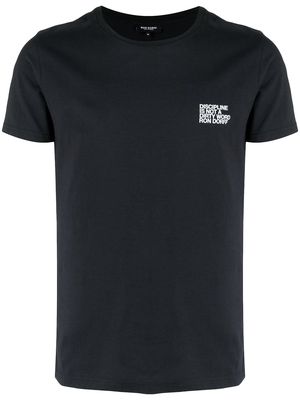 Ron Dorff Discipline small print T-shirt - Black