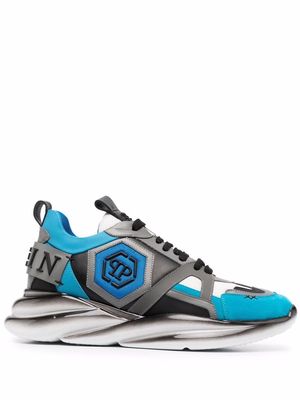 Philipp Plein Hurricane colour-block sneakers - Blue