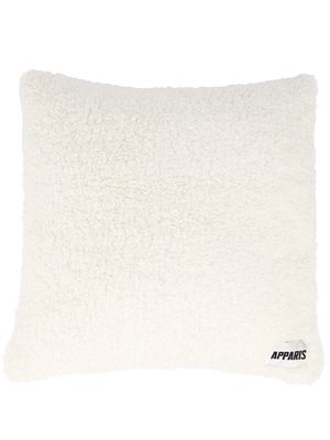 Apparis Gyan faux-shearling cushion cover - White