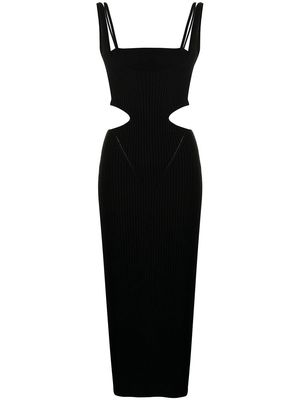 Anna October cut-out ribbed dress - Black