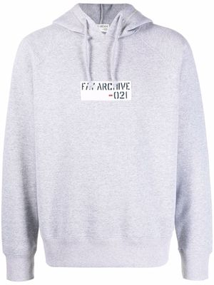 Fay Archive-021 logo hoodie - Grey