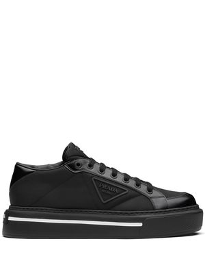 Prada Macro brushed sneakers - Black