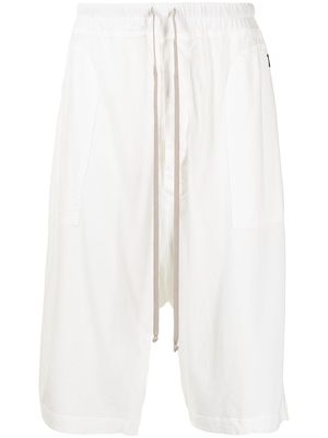 Rick Owens DRKSHDW drop-crotch shorts - White