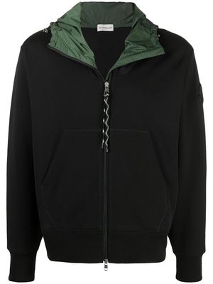 Moncler zip-up cotton hoodie - Black