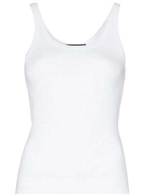 Ksubi ribbed cotton tank top - White