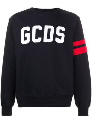 Gcds logo embroidered sweatshirt - Black
