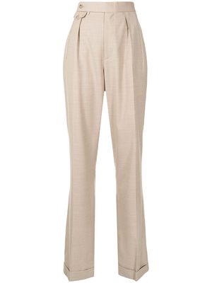 Ralph Lauren Collection straight-leg tailored trousers - Brown