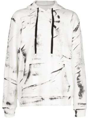 Haculla hand painted hoodie - White