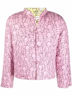 Comme Des Garçons Shirt x KAWS reversible padded jacket - Pink