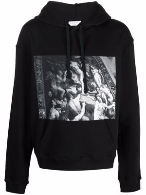 Ih Nom Uh Nit photograph-print cotton hoodie - Black