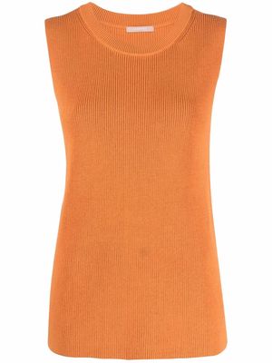 12 STOREEZ sleeveless knit top - Orange