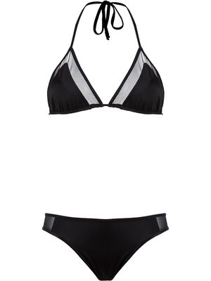 Brigitte triangle bikini set - Black
