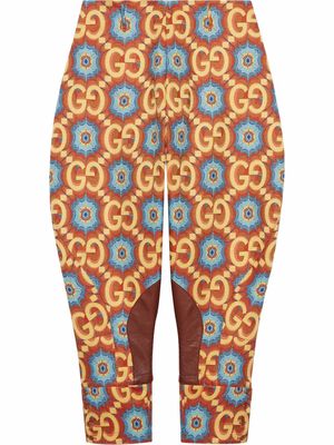 Gucci GG Kaleidoscope Equestrian-inspired trousers - Orange