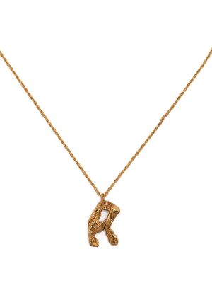 LOVENESS LEE R Alphabet necklace - Gold