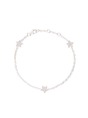 ALINKA 18kt white gold STASIA MINI Triple Star diamond bracelet - Metallic
