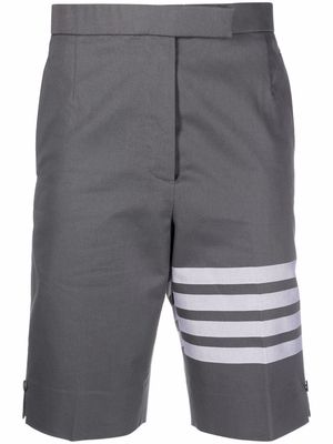 Thom Browne 4-Bar stripe tailored shorts - Grey