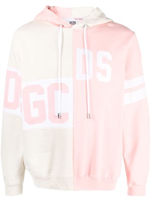 Gcds logo patch work hoodie - Pink