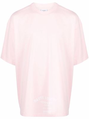 VETEMENTS logo-print oversized T-shirt - Pink