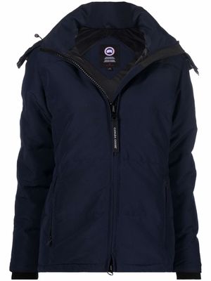Canada Goose logo-patch padded coat - Blue