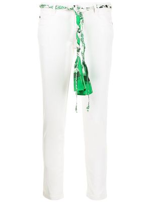 Ermanno Scervino mid-rise fitted jeans - White