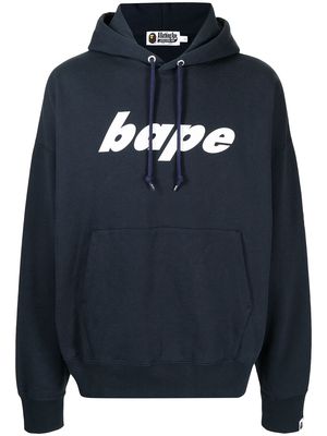 A BATHING APE® Bape-print hoodie - Blue