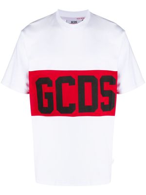 Gcds logo band cotton T-shirt - White