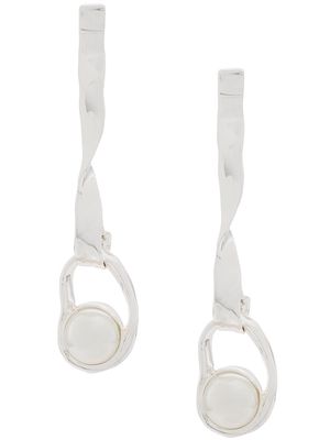 Coup De Coeur Liquid Pearl Drop earrings - Silver