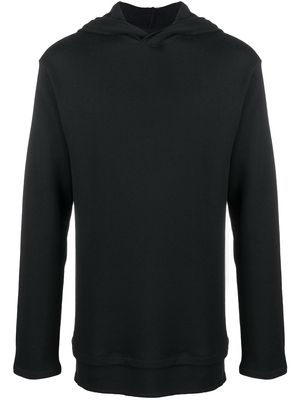 Yohji Yamamoto straight-fit hoodie - Black