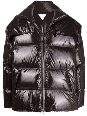 Bottega Veneta zipped padded down jacket - Black
