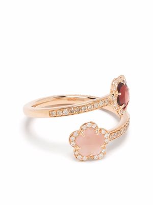 Pasquale Bruni 18kt rose gold Figlia dei Fiori multi-stone ring - Pink