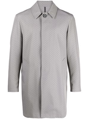 Viktor & Rolf perforated button-up coat - Grey