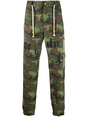 Palm Angels camouflage-print cargo trousers - Green