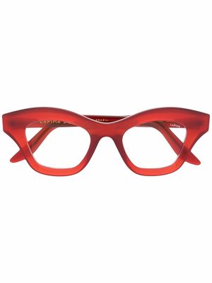 Lapima Tessa petit square-frame glasses - Red