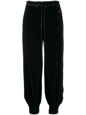 Gucci tapered wide-leg trousers - Black