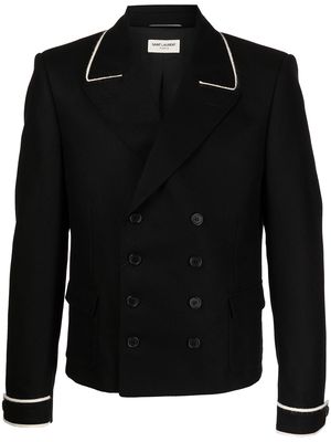 Saint Laurent double-breasted Spencer jacket - Black