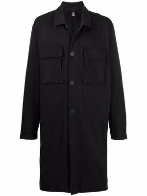 Thom Krom single-breasted cotton coat - Black