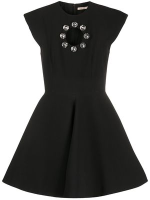 Christopher Kane crystal bell mini dress - Black