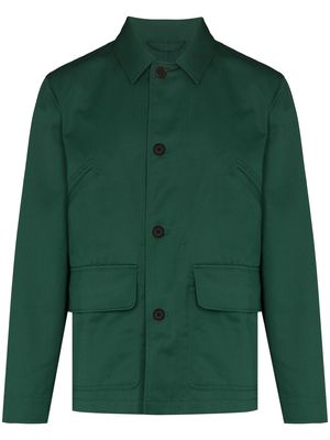 Wood Wood Bosco button-up shirt jacket - Green