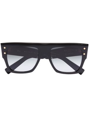 Balmain Eyewear oversized square-frame sunglasses - Black