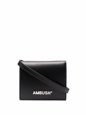 AMBUSH logo-print cardholder - Black