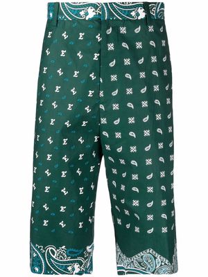 ETRO paisley-print bermuda shorts - Green