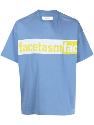 Facetasm logo print T-shirt - Blue