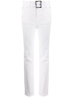 Just Cavalli belted waist trousers - White