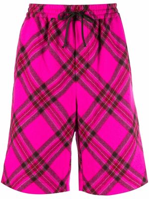 Philosophy Di Lorenzo Serafini tartan check print shorts - Pink