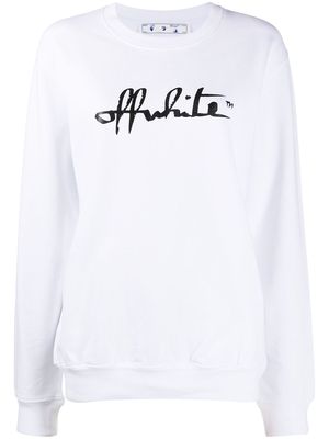 Off-White script logo sweatshirt