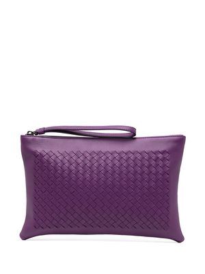 Bottega Veneta Pre-Owned Intrecciato clutch bag - Purple